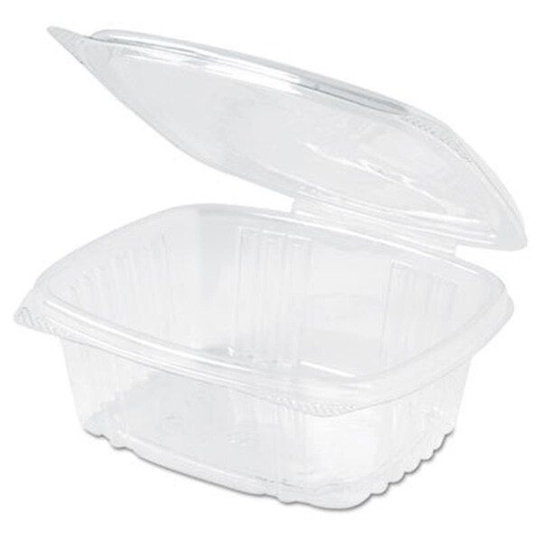 Genpak Genpak AD12 CPC 12 oz Hinged Deli Container Plastic; Case of
